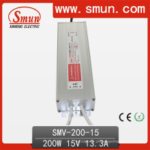 O motorista impermeável do diodo emissor de luz de Smun 200W 15V com CE RoHS aprovou